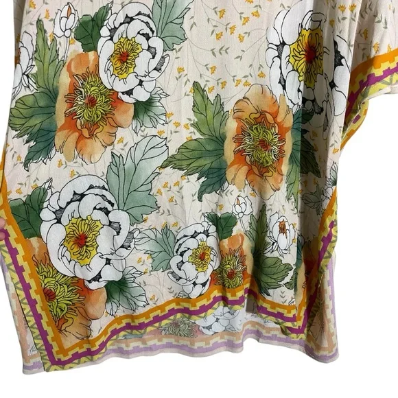 BL^NK LONDON x ANTHROPOLOGIE Floral Tunic Coverup Kaftan - Picture 6 of 10